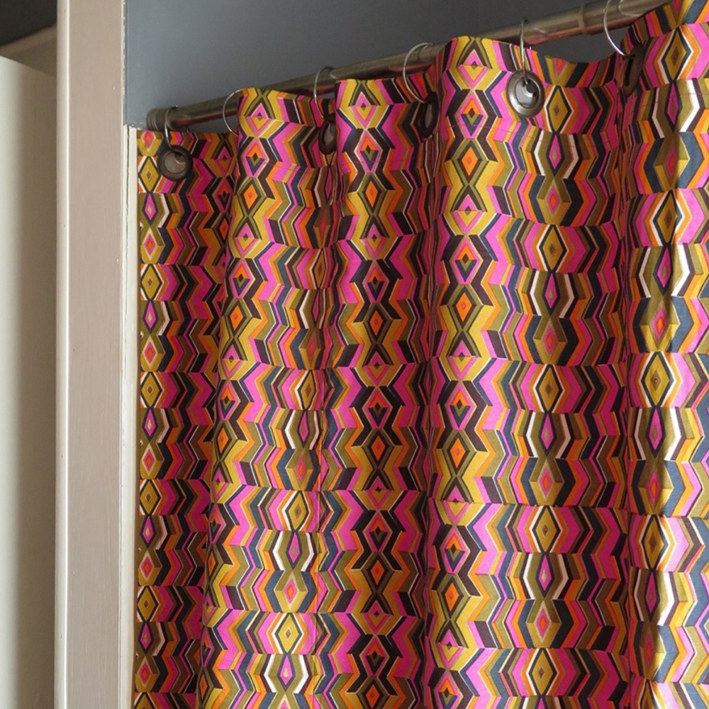 Erica Tanov echoed Zig Zag Shower Curtain NEW!